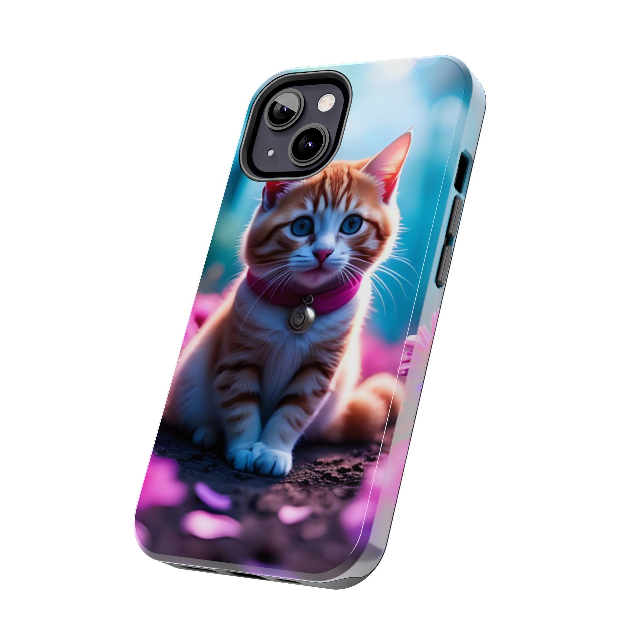 Cute Ginger Kitten Tough Phone Case — Protective iPhone Case with Adorable Cat Design