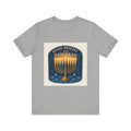 Hanukkah Menorah Tee — "Shine Bright This Hanukkah" Holiday T-Shirt