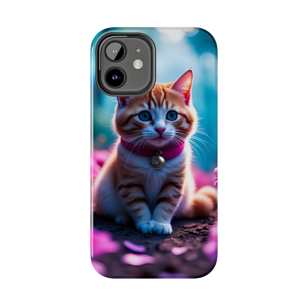 Cute Ginger Kitten Tough Phone Case — Protective iPhone Case with Adorable Cat Design