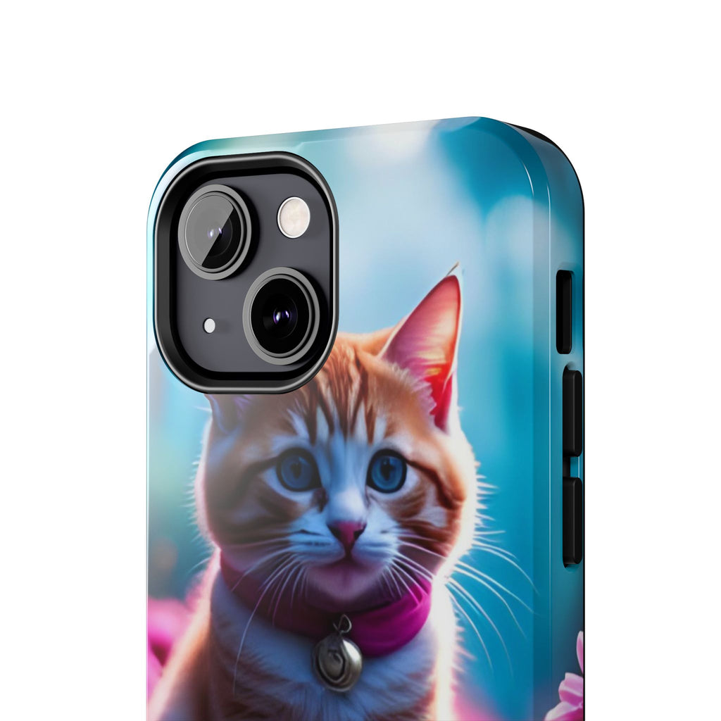 Cute Ginger Kitten Tough Phone Case — Protective iPhone Case with Adorable Cat Design