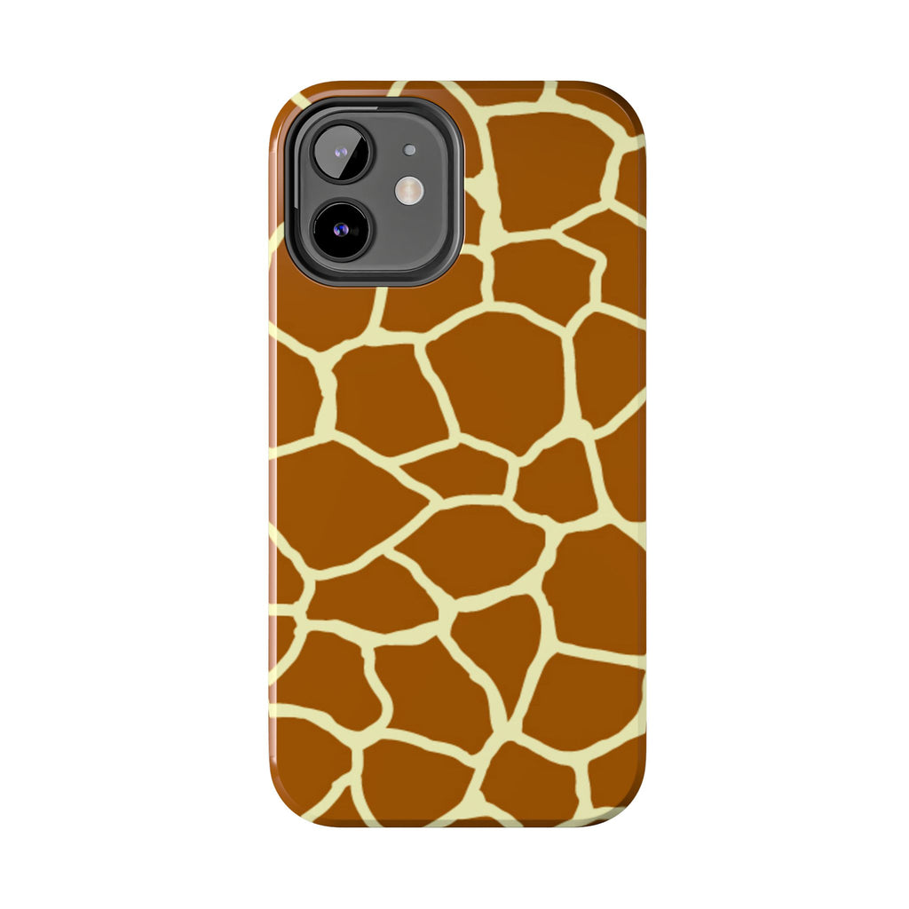 Giraffe Print Tough Phone Case — Durable Safari Animal Pattern Protective Cover