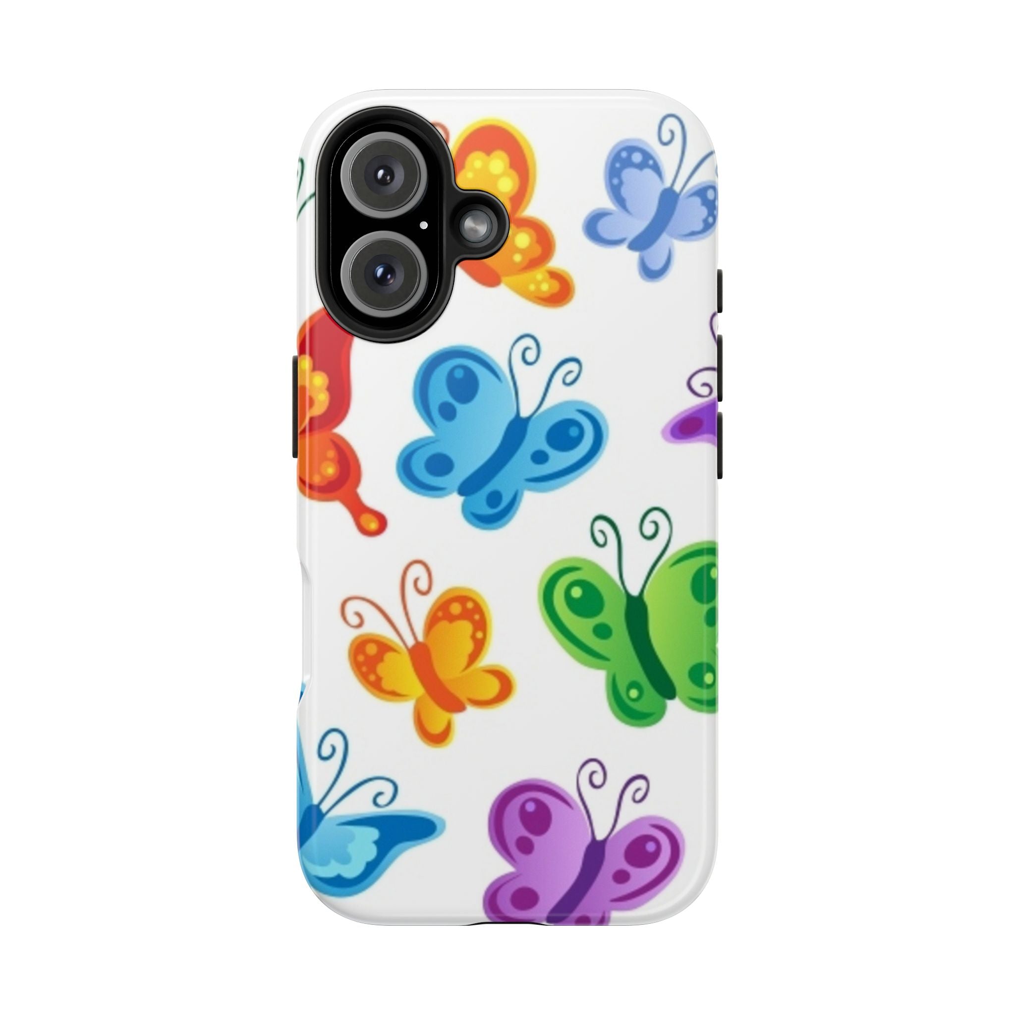 Tough Phone Case — Colorful Rainbow Butterflies Protective Cover