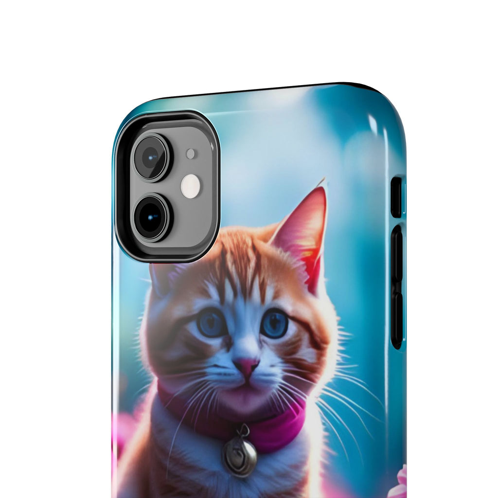 Cute Ginger Kitten Tough Phone Case — Protective iPhone Case with Adorable Cat Design