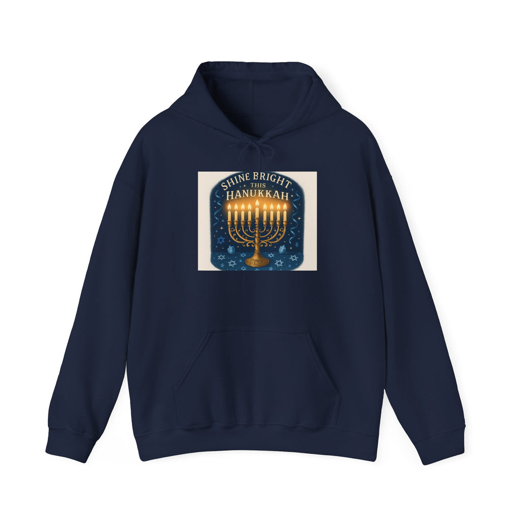 Hanukkah Menorah Hoodie – Shine Bright Hanukkah Sweatshirt