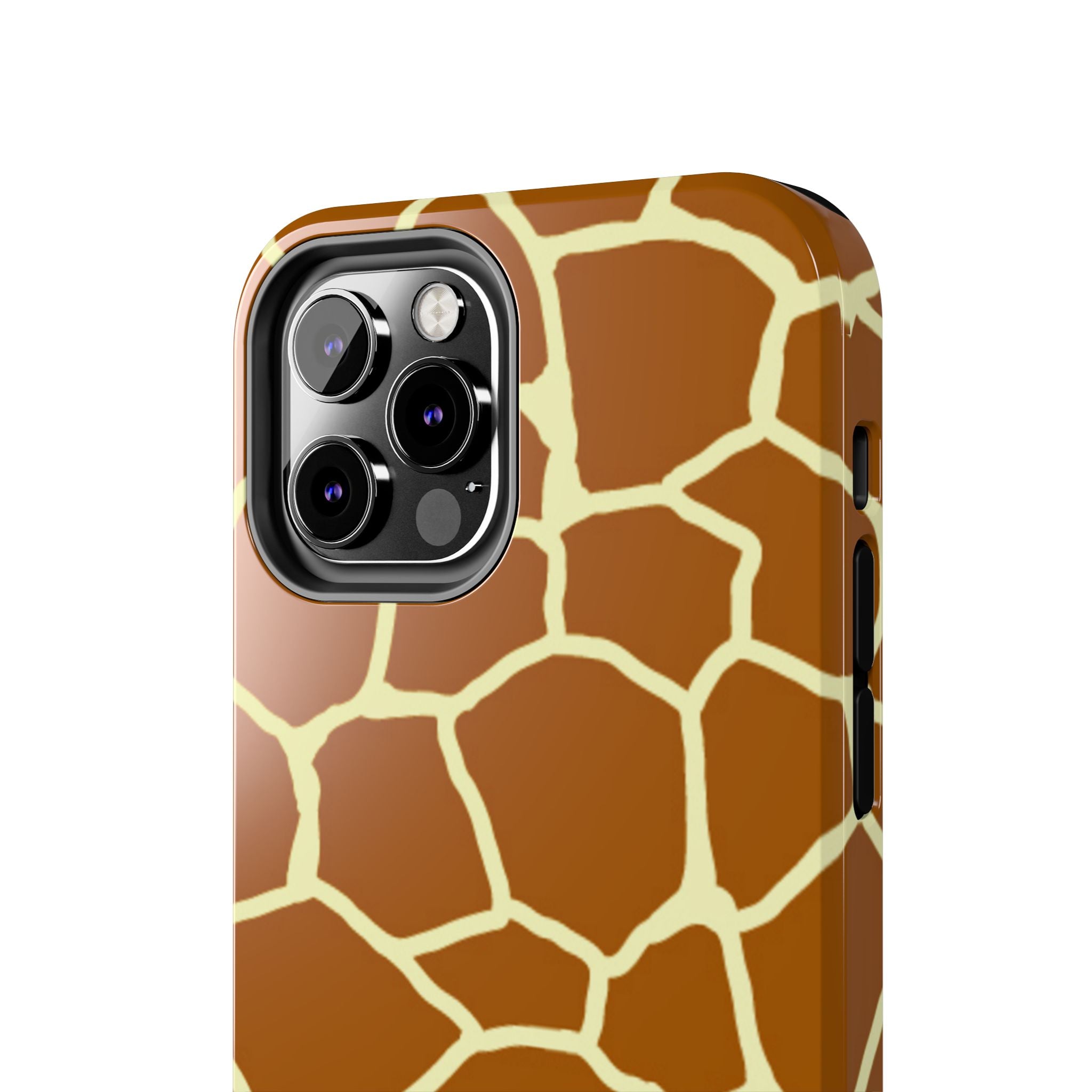 Giraffe Print Tough Phone Case — Durable Safari Animal Pattern Protective Cover