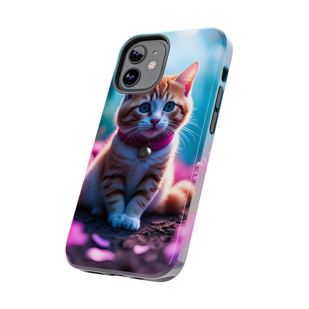 Cute Ginger Kitten Tough Phone Case — Protective iPhone Case with Adorable Cat Design