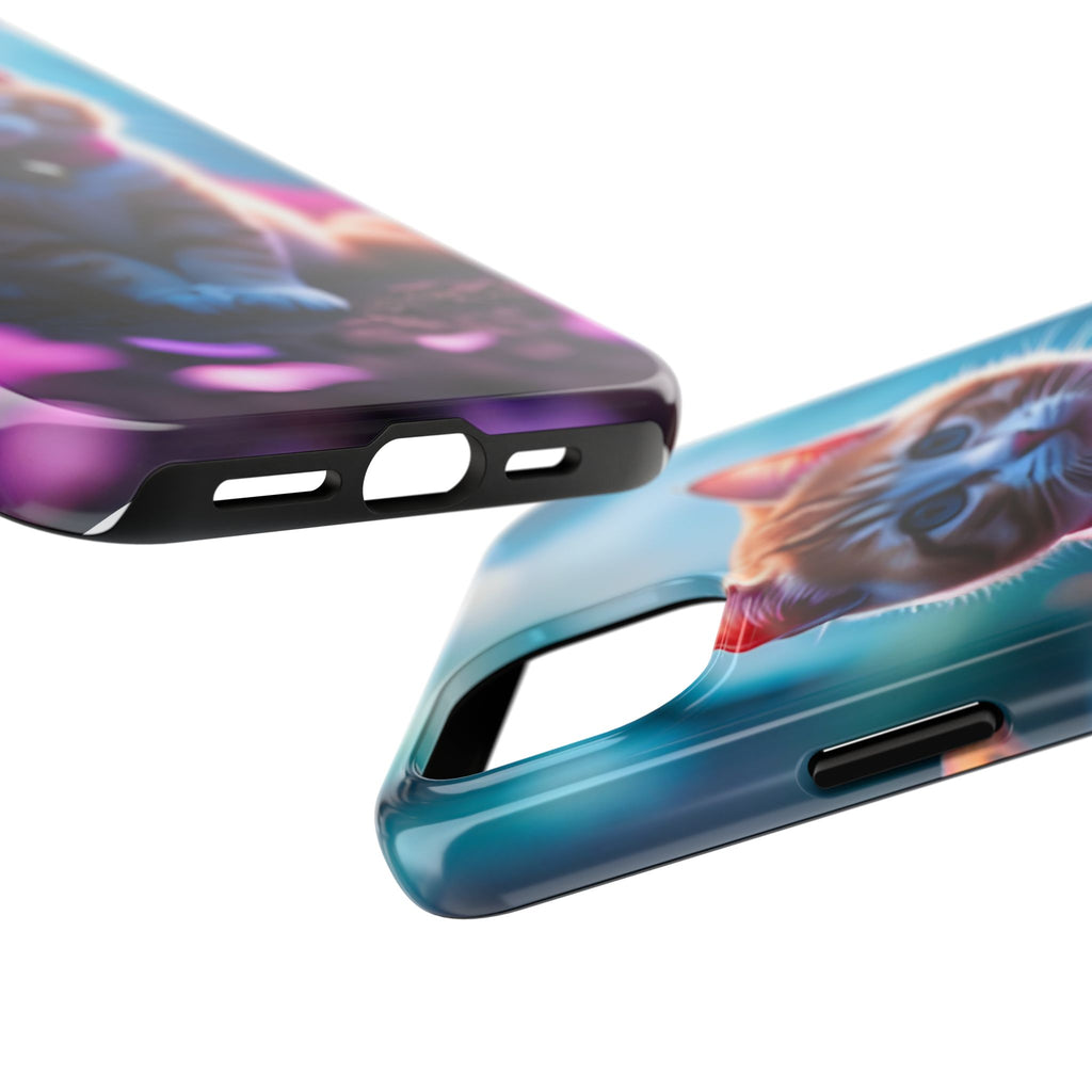 Cute Ginger Kitten Tough Phone Case — Protective iPhone Case with Adorable Cat Design