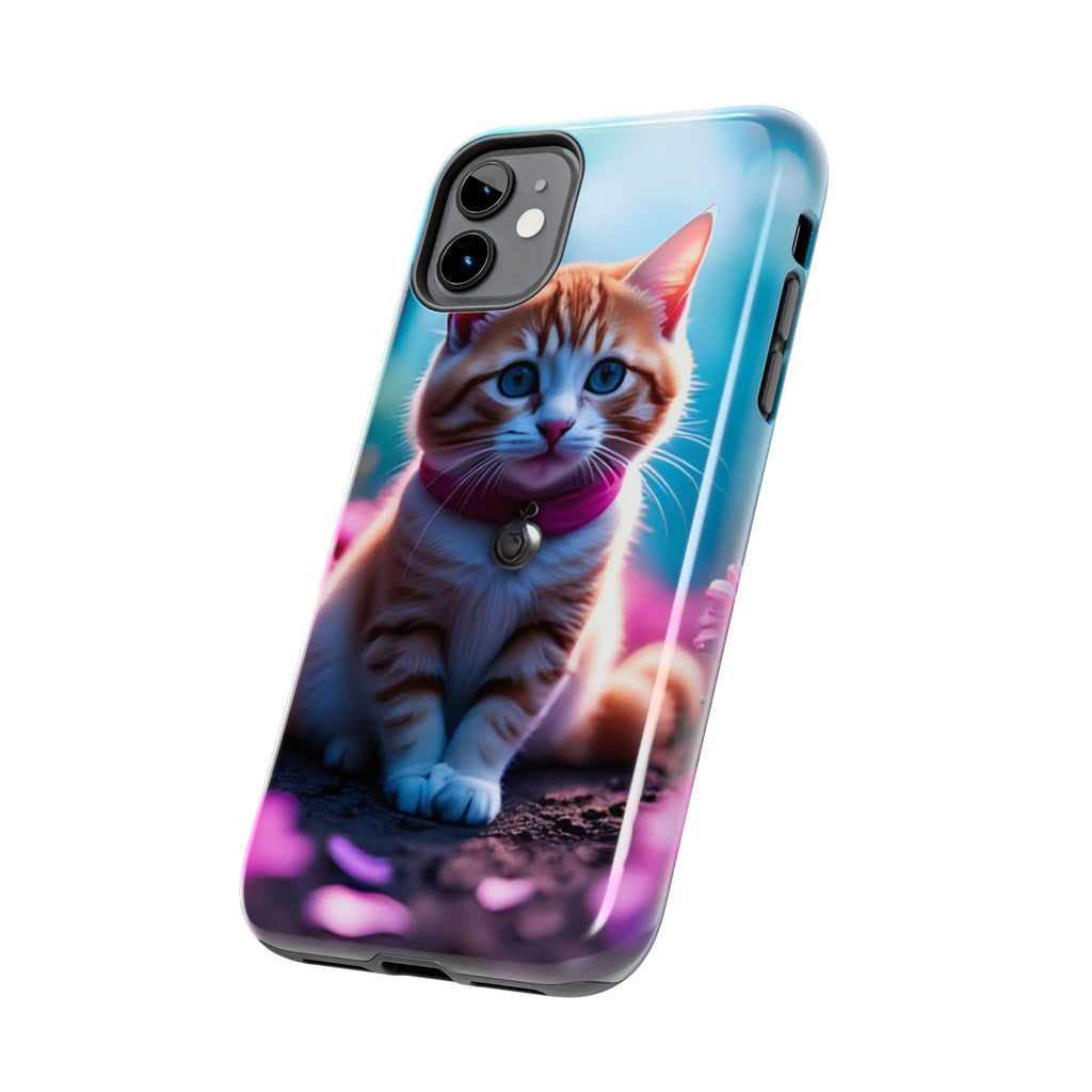 Cute Ginger Kitten Tough Phone Case — Protective iPhone Case with Adorable Cat Design