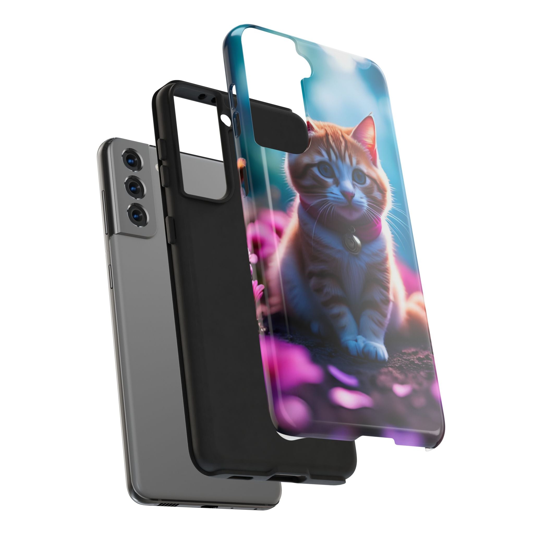 Cute Ginger Kitten Tough Phone Case — Protective iPhone Case with Adorable Cat Design
