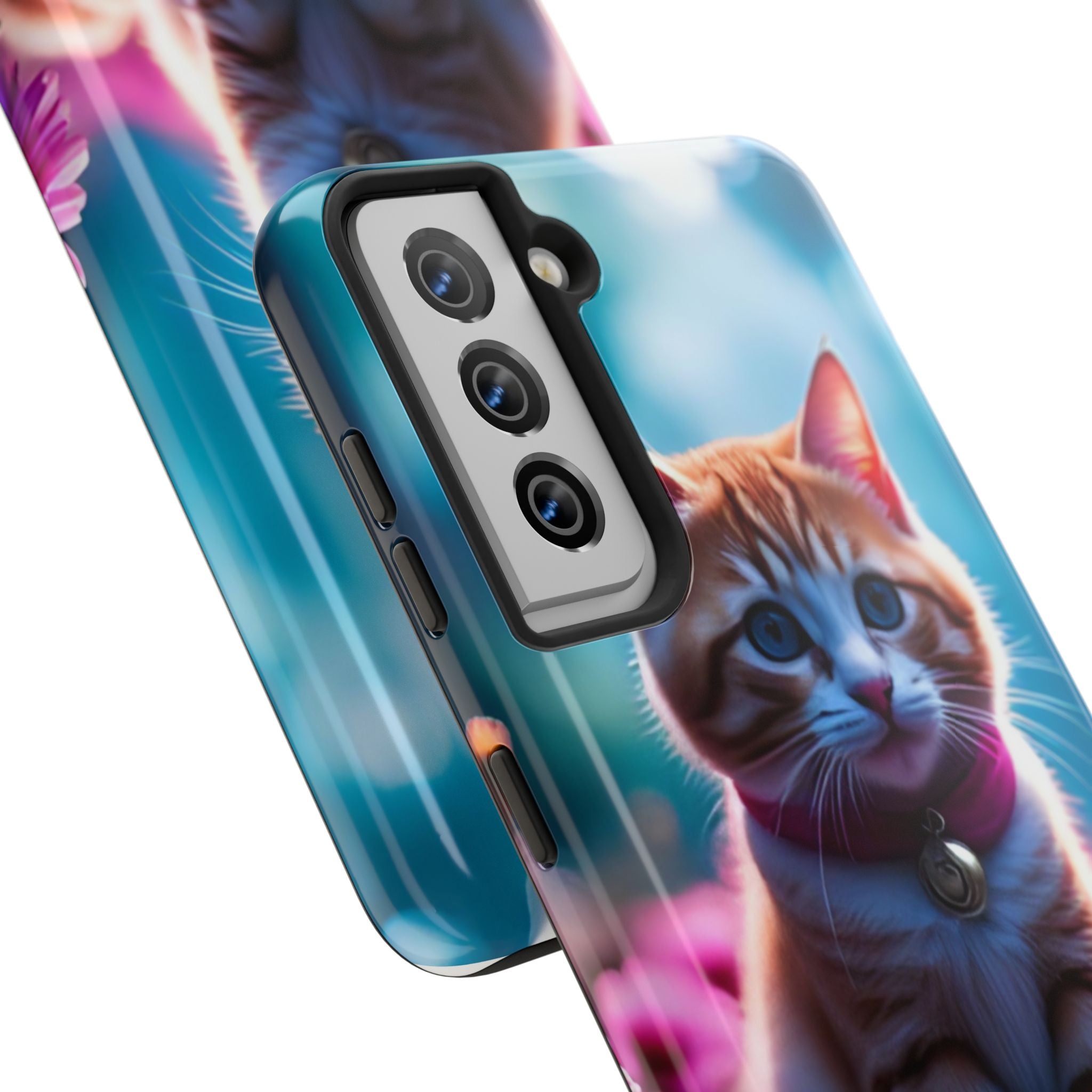 Cute Ginger Kitten Tough Phone Case — Protective iPhone Case with Adorable Cat Design