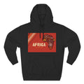 Africa Map Graphic Hoodie — African Pattern Tribal Design Fleece Pullover