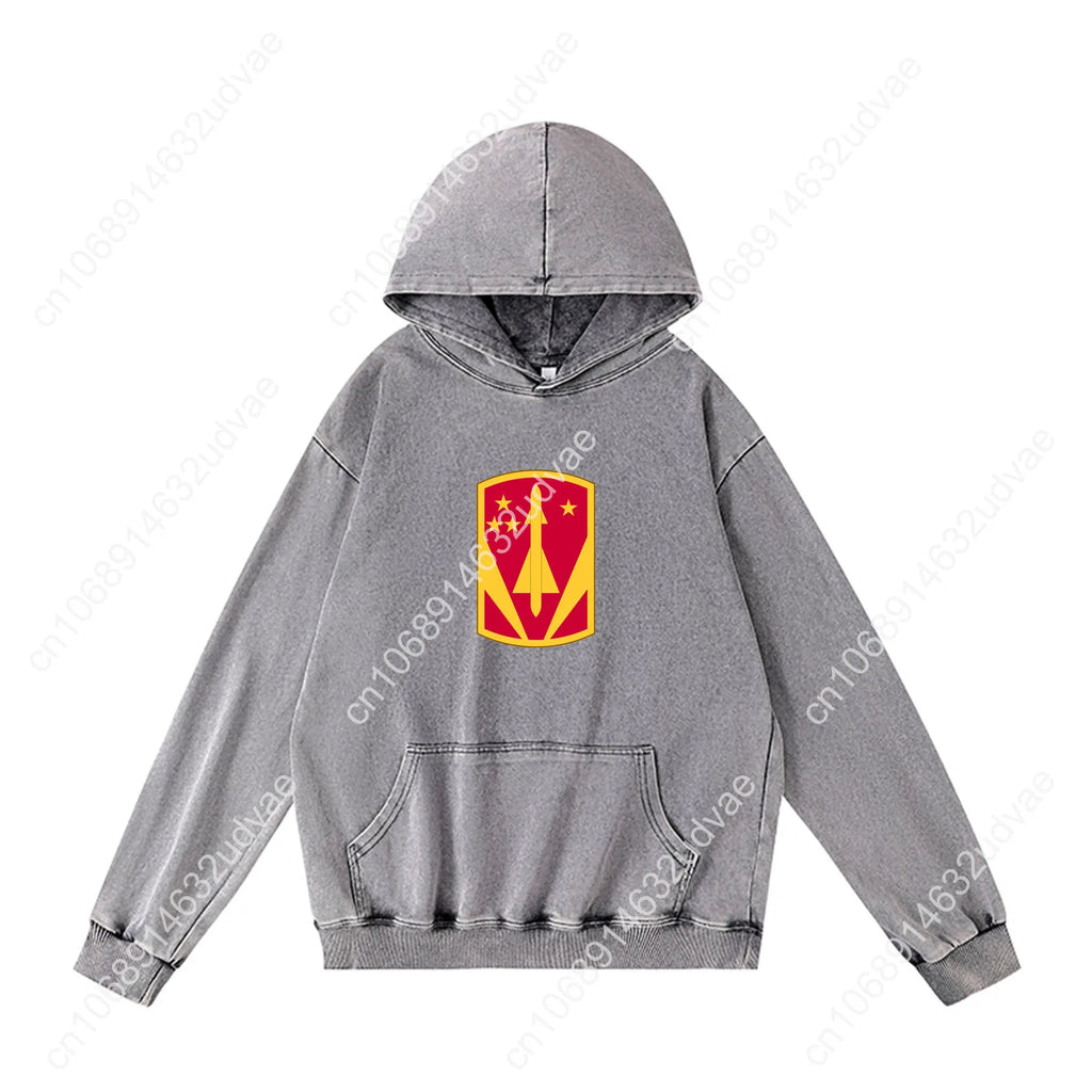 31st Air Defense Artillery Brigade Patch Hoodies Retro Hooded Sweatshirt Man Woman Teenager Vintage Pullover Customized Tops