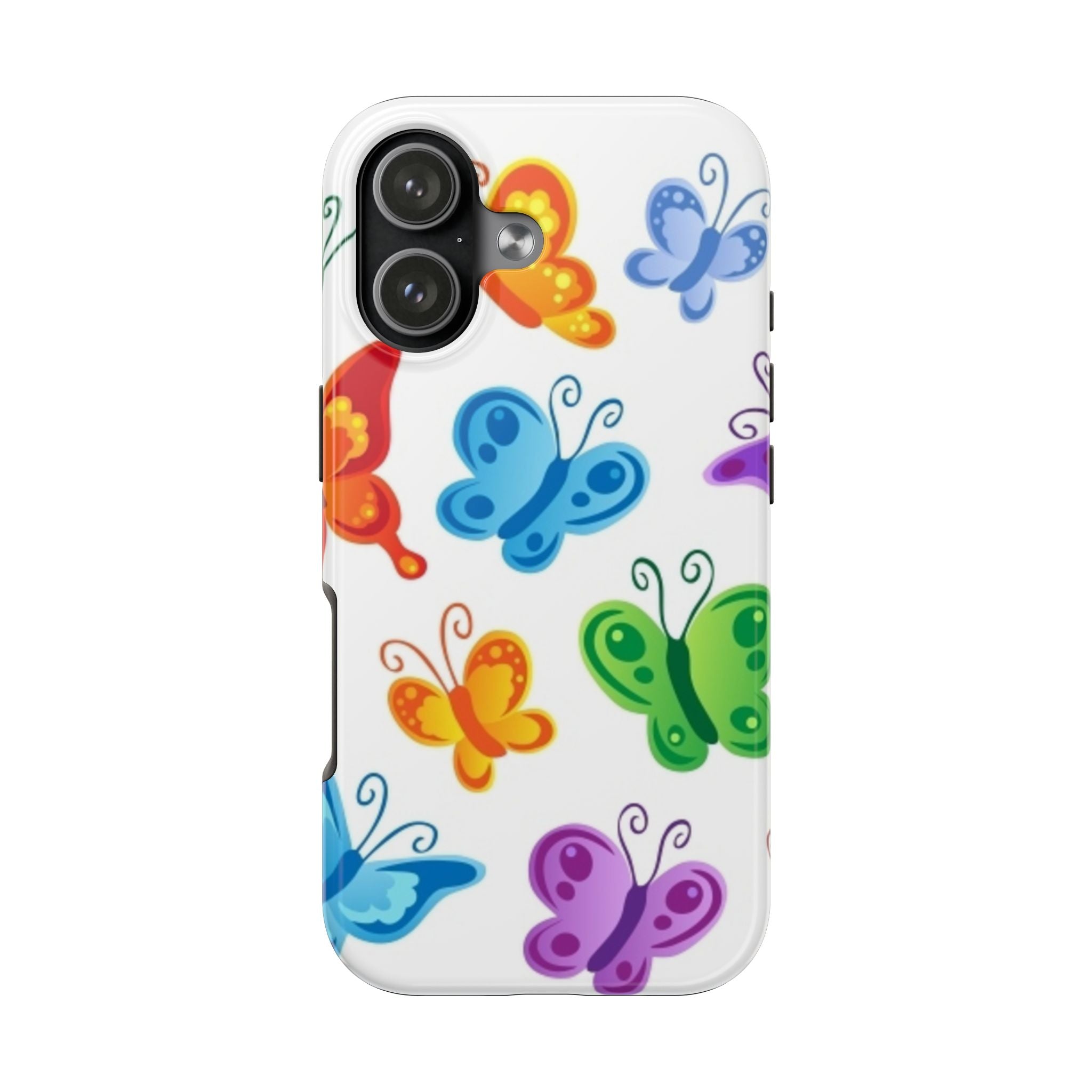 Tough Phone Case — Colorful Rainbow Butterflies Protective Cover