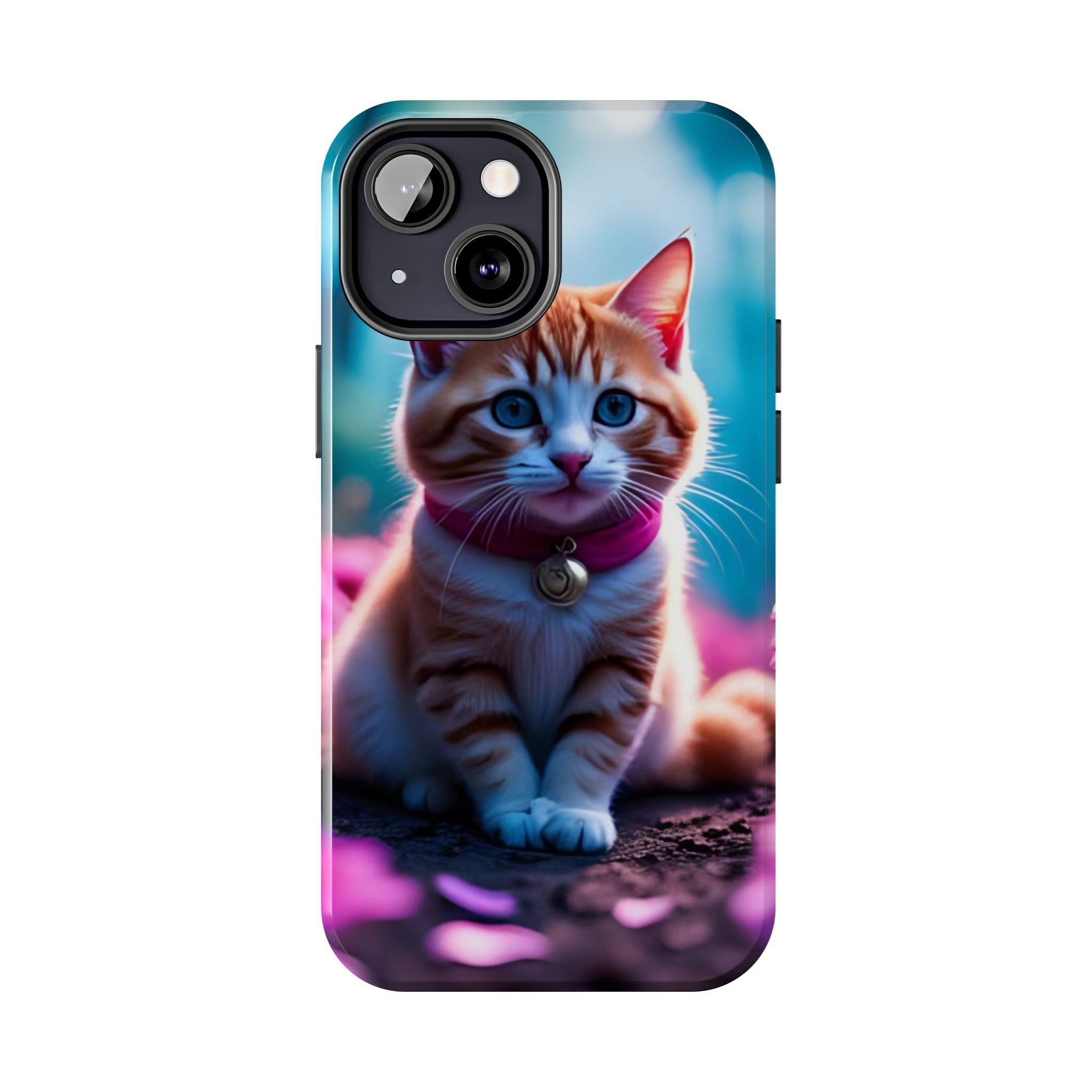 Cute Ginger Kitten Tough Phone Case — Protective iPhone Case with Adorable Cat Design