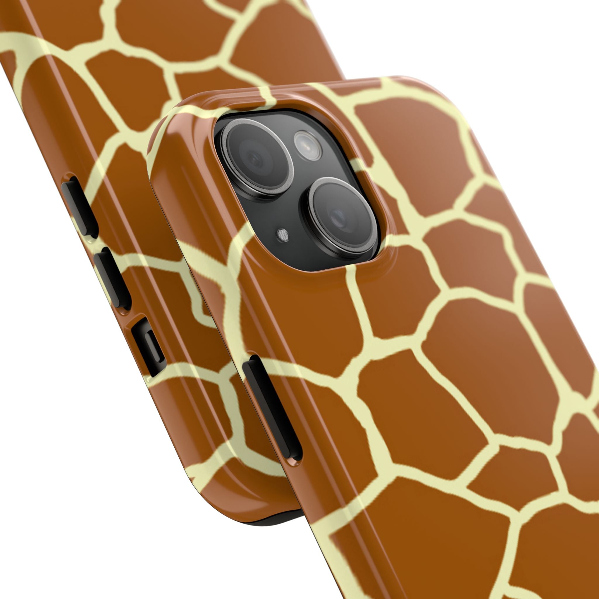 Giraffe Print Tough Phone Case — Durable Safari Animal Pattern Protective Cover