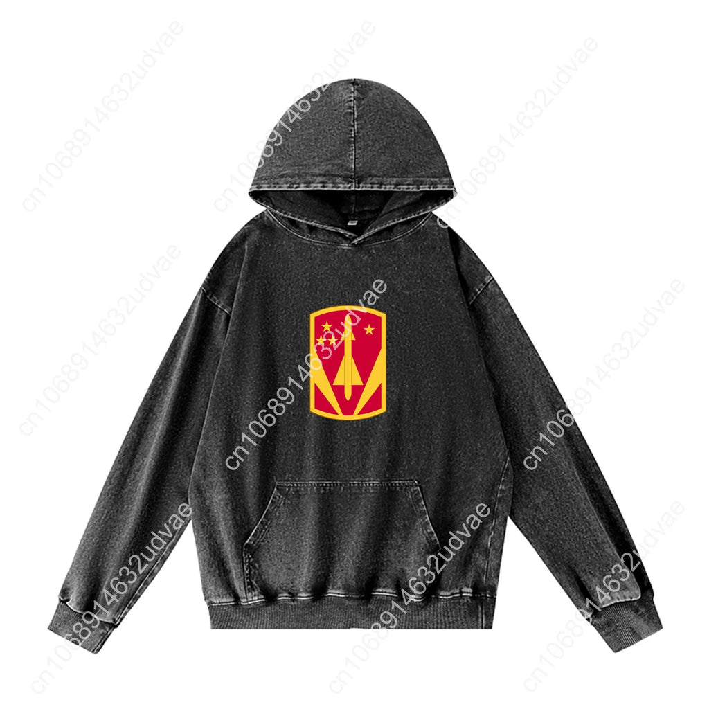 31st Air Defense Artillery Brigade Patch Hoodies Retro Hooded Sweatshirt Man Woman Teenager Vintage Pullover Customized Tops