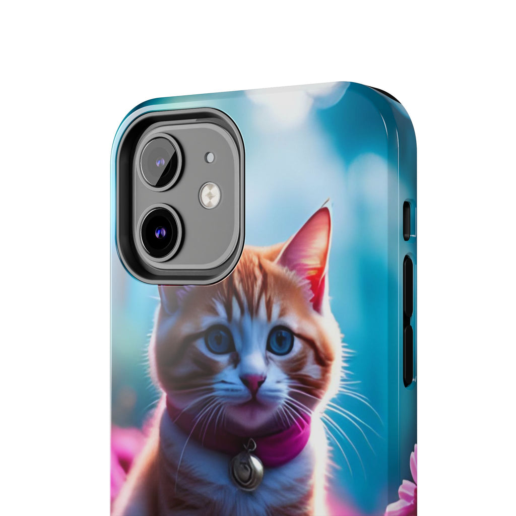 Cute Ginger Kitten Tough Phone Case — Protective iPhone Case with Adorable Cat Design