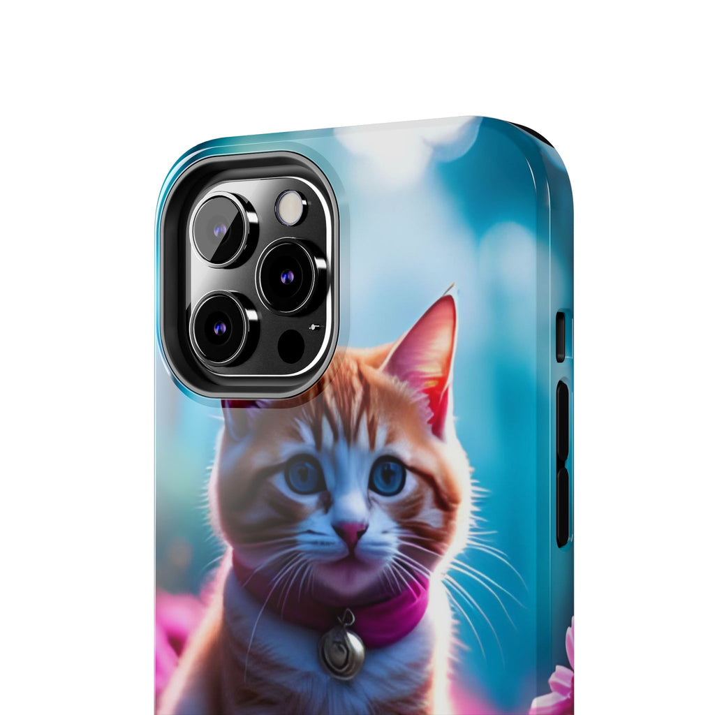 Cute Ginger Kitten Tough Phone Case — Protective iPhone Case with Adorable Cat Design