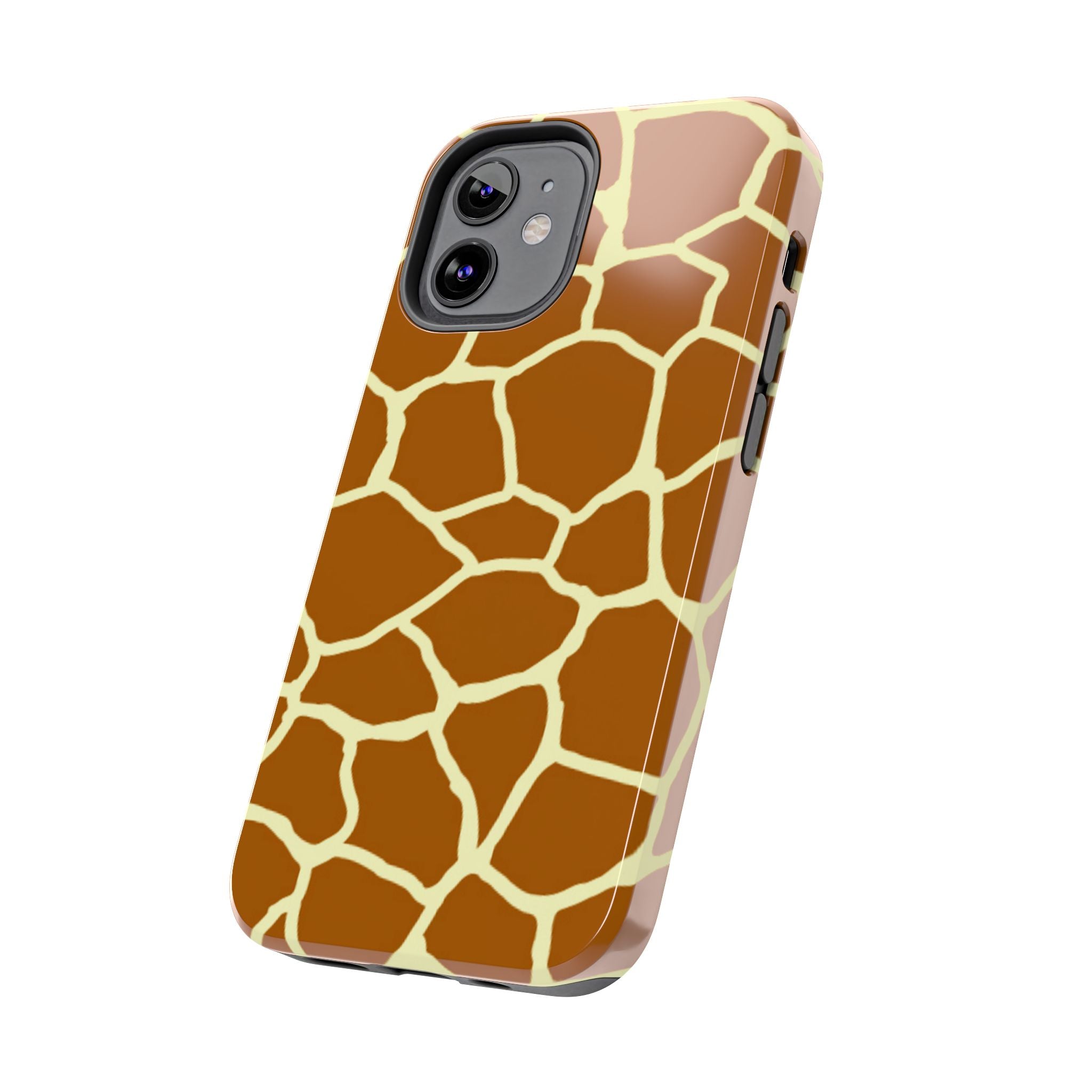 Giraffe Print Tough Phone Case — Durable Safari Animal Pattern Protective Cover