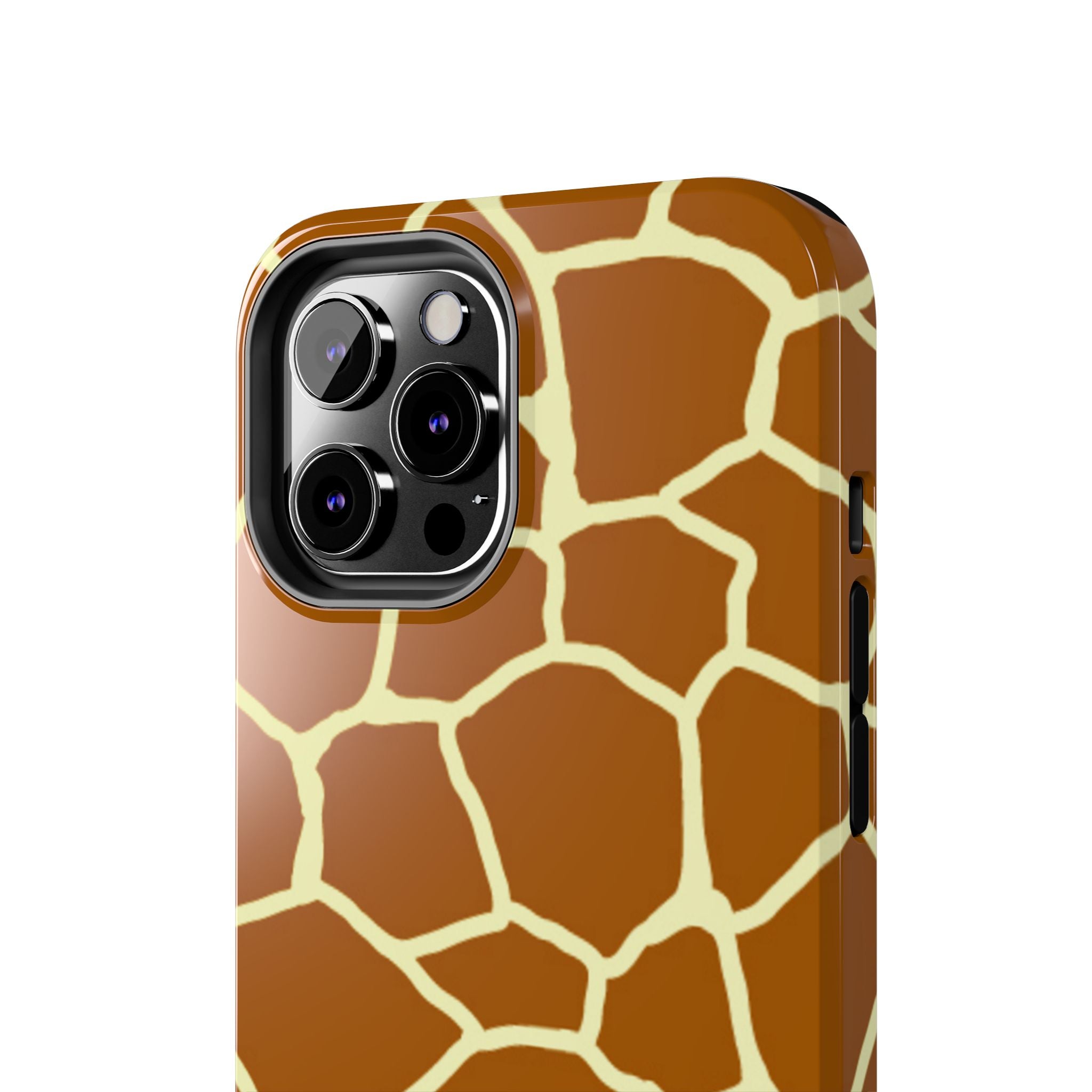 Giraffe Print Tough Phone Case — Durable Safari Animal Pattern Protective Cover