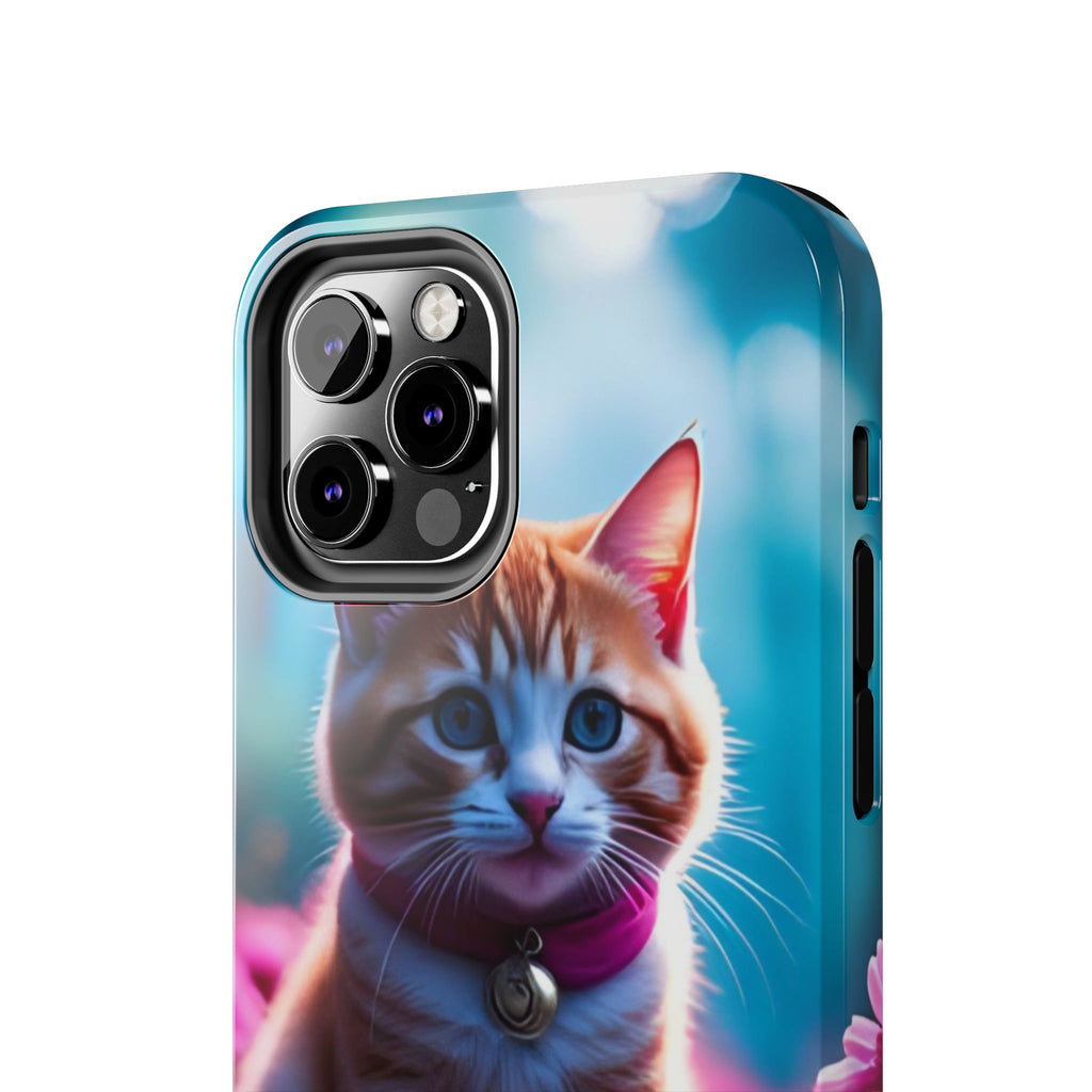 Cute Ginger Kitten Tough Phone Case — Protective iPhone Case with Adorable Cat Design