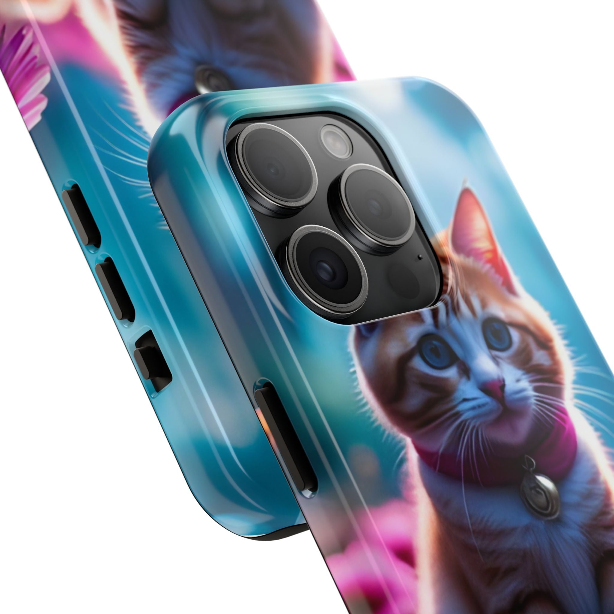 Cute Ginger Kitten Tough Phone Case — Protective iPhone Case with Adorable Cat Design