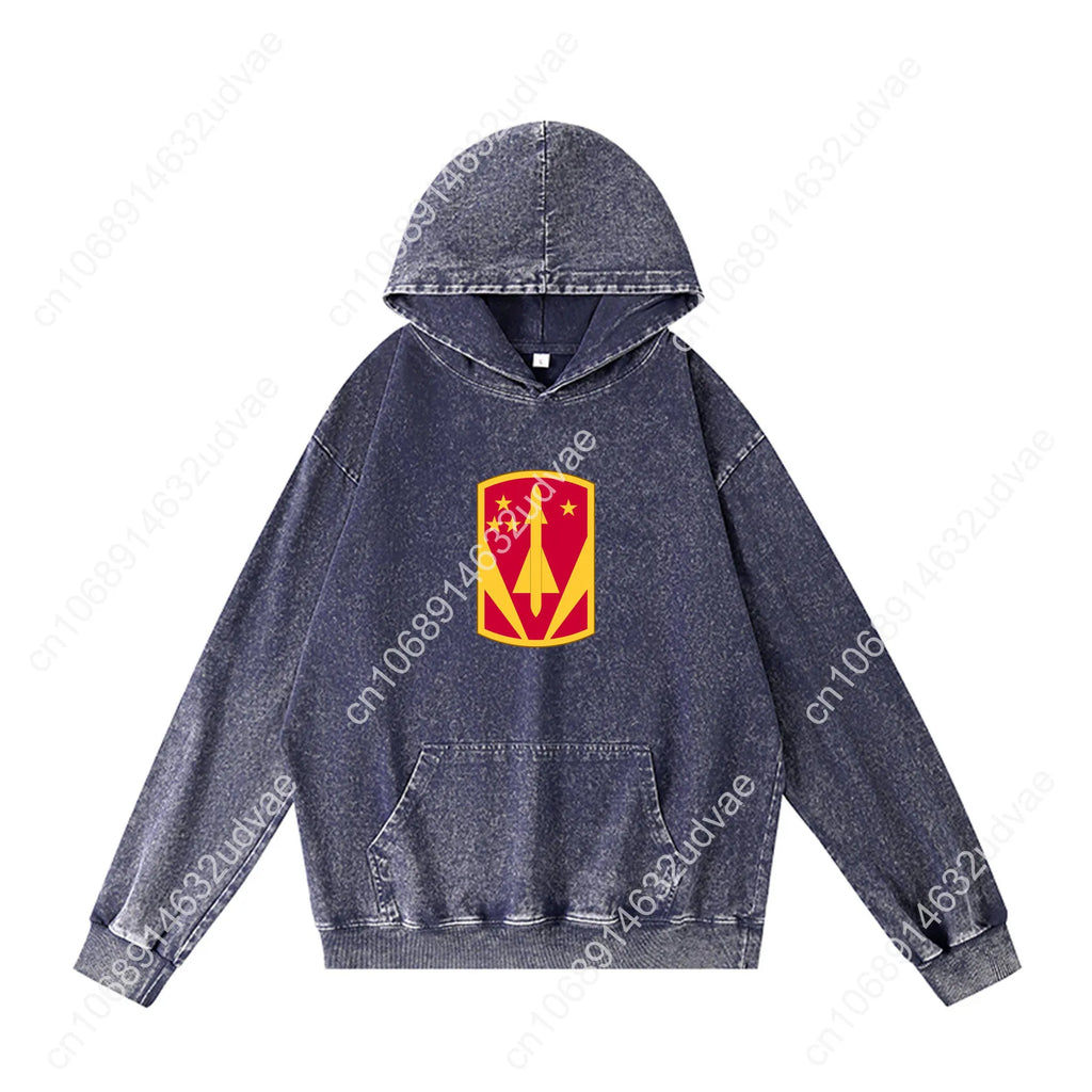 31st Air Defense Artillery Brigade Patch Hoodies Retro Hooded Sweatshirt Man Woman Teenager Vintage Pullover Customized Tops